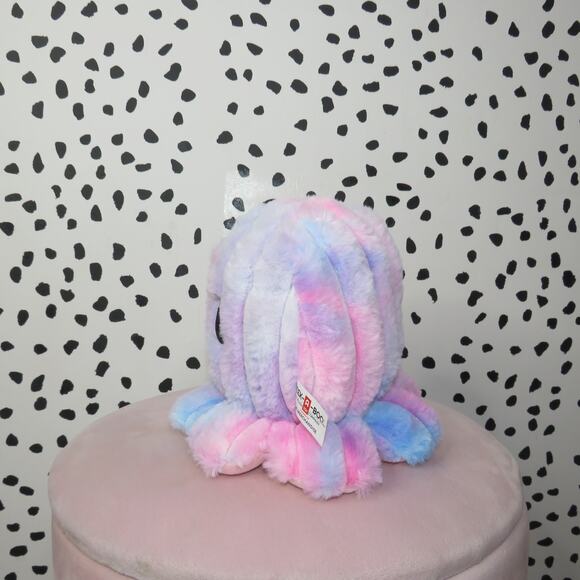 Peek-A-Boo Pink Tie Dye Octopus Plush Stuffed Toy - Picture 3 of 6
